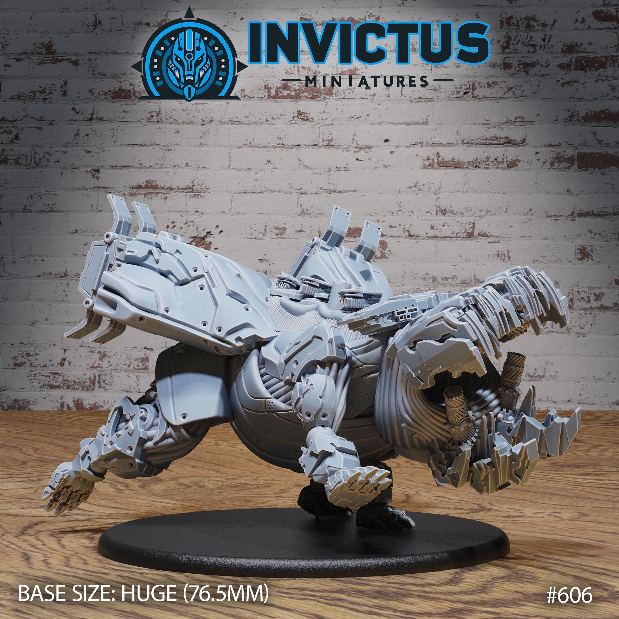 Robo Hippo Running / Cyber Hippopotamus / Steampunk Robot / Mecha Animal Construct / Steel Battle Machine / Space Infantry Monster / Cosmic Invasion Army / Cyberpunk Steam Technology / Sci-Fi Encounter